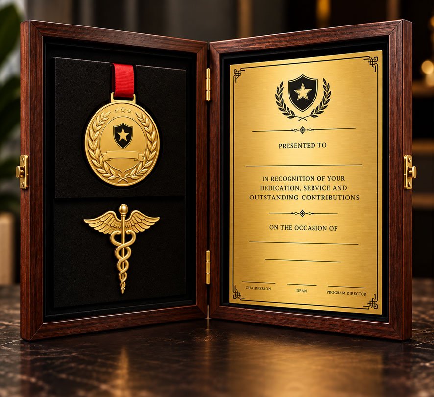 Premium Medal & Plaque Award Set