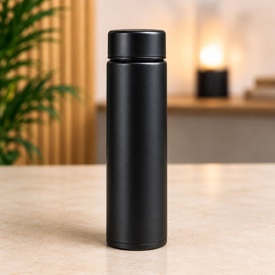 Matte Black Insulated Bottle