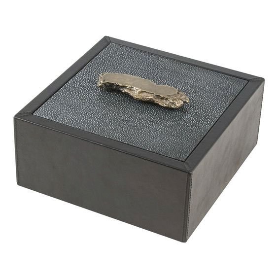 Velvet Box Base With Frosted Glass Top