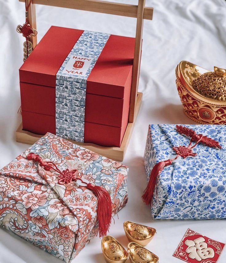 Festive Wrapped Gift Box